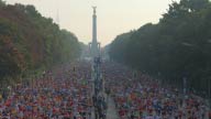 GE006, berlin marathon, siegessule, victory collum, street, run