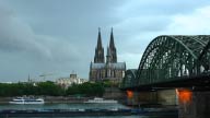 GE011, Klner Dom, Kln, Deutschland, Germany, thunderclouds, storm, Rhein
