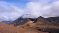 NZ012, tongariro, volcano, mountain, crater, cloud